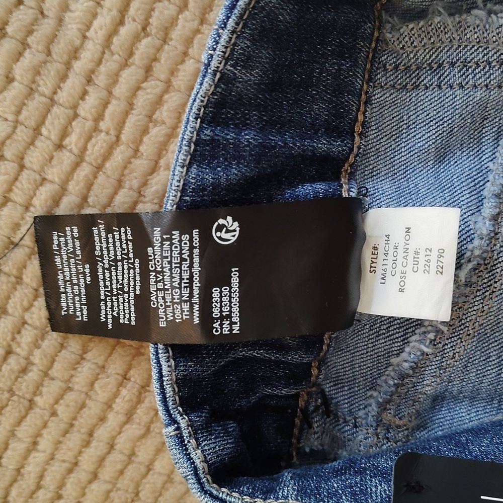 NWT Stitch Fix Liverpool Cat Eye Pull-On Skirt Indigo Color Rose Canyon 27/4 - Picture 16 of 16
